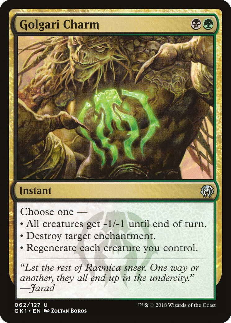 Golgari Charm (GR1-062) - GRN Guild Kit - Magic The Gathering