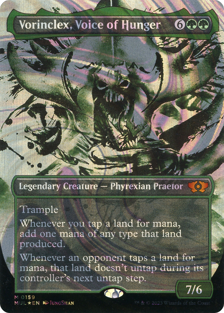 FOIL Vorinclex, Voice of Hunger (Halo Foil) (MUL-159) - Multiverse Legends - Magic The Gathering
