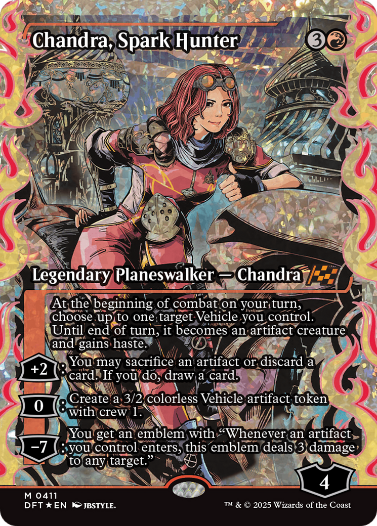 FOIL Chandra, Spark Hunter (DFT-411) - Aetherdrift - Magic The Gathering