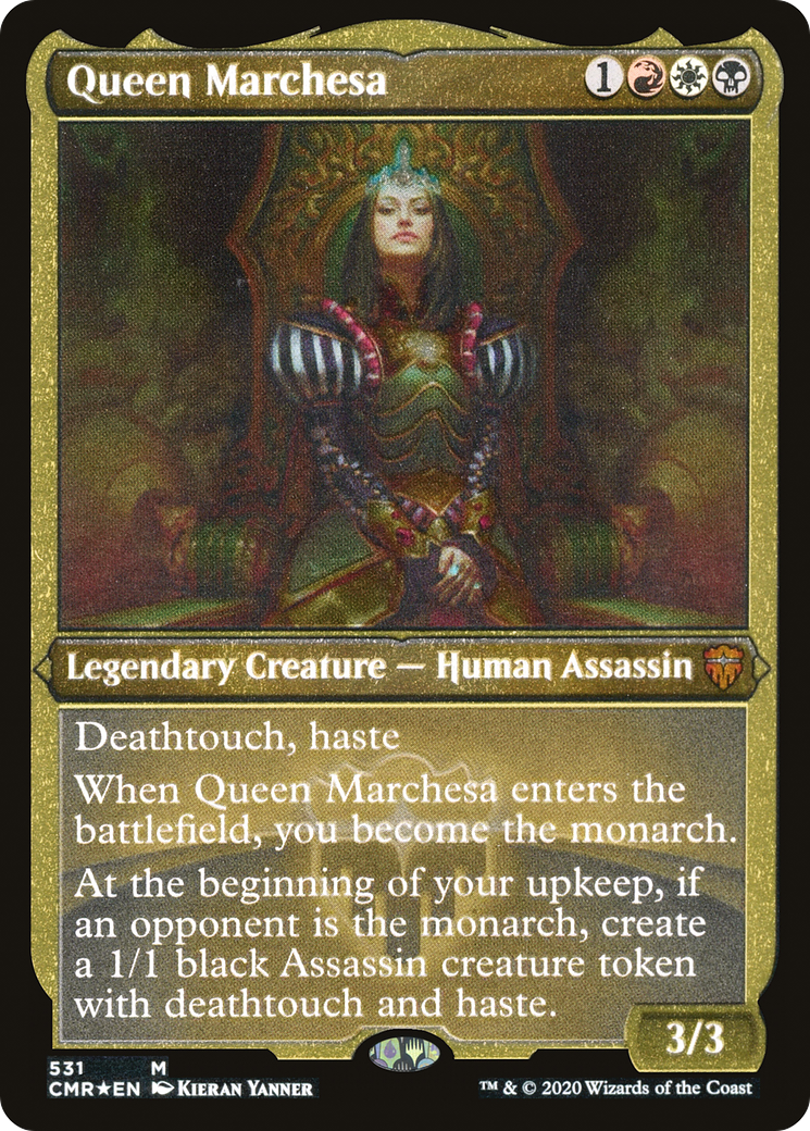 FOIL Queen Marchesa (Foil Etched) (CMR-531) - Commander Legends - Magic The Gathering