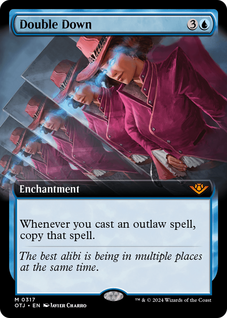 Double Down (Extended Art) (OTJ-317) - Outlaws of Thunder Junction - Magic The Gathering
