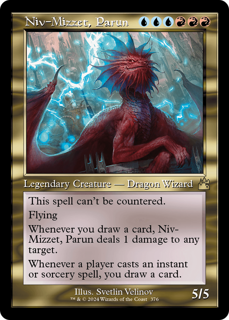 FOIL Niv-Mizzet, Parun (Retro Frame) (RVR-376) - Ravnica Remastered - Magic The Gathering
