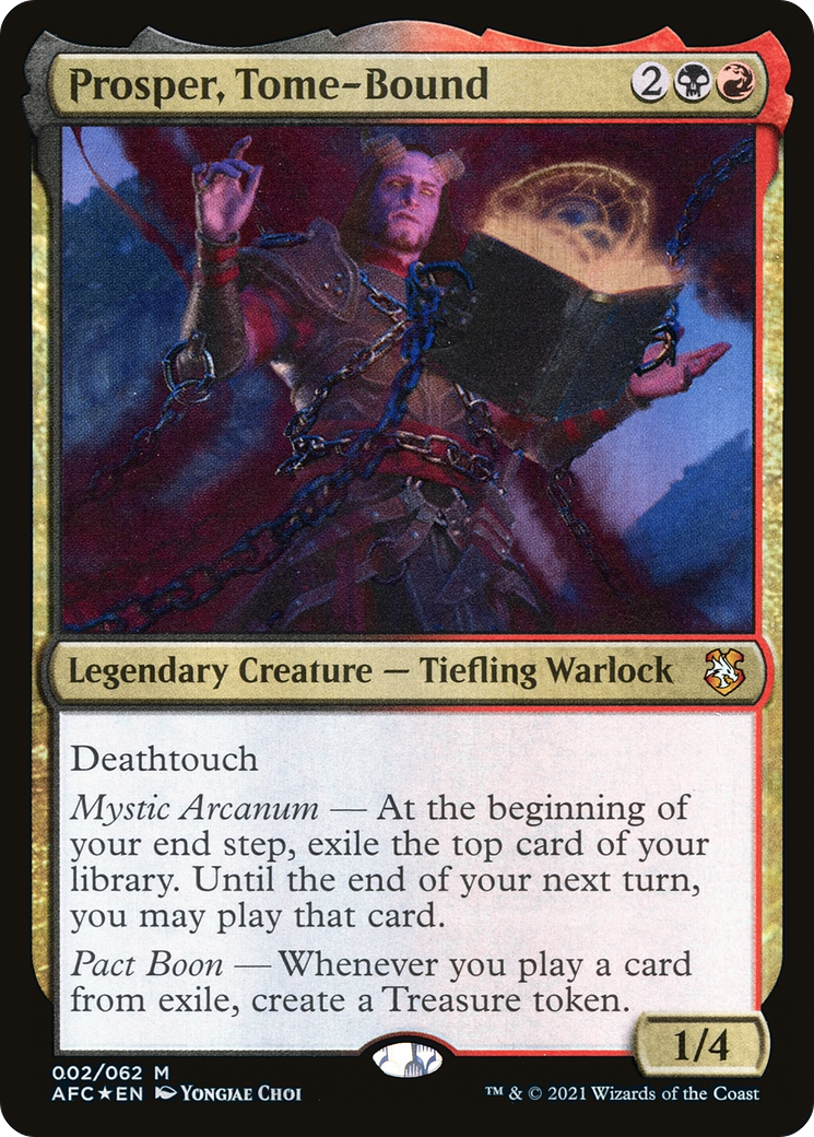 FOIL Prosper, Tome-Bound (AFC-002) - Forgotten Realms Commander - Magic The Gathering