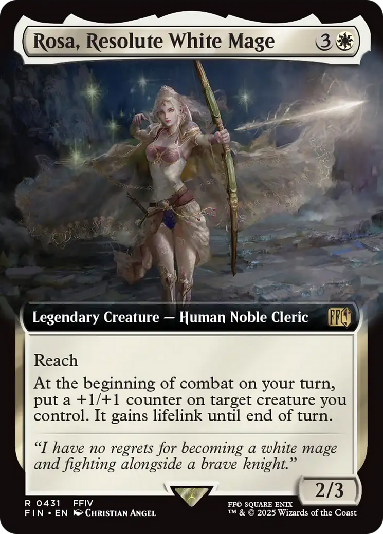 Rosa, Resolute White Mage (FIN-431) - FINAL FANTASY - Magic The Gathering