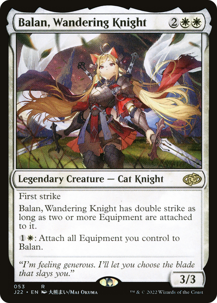 Balan, Wandering Knight (J22-053) - Jumpstart 2022 - Magic The Gathering