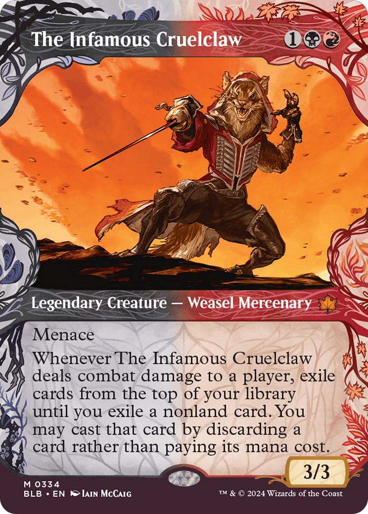 FOIL The Infamous Cruelclaw (BLB-334) - Bloomburrow - Magic The Gathering