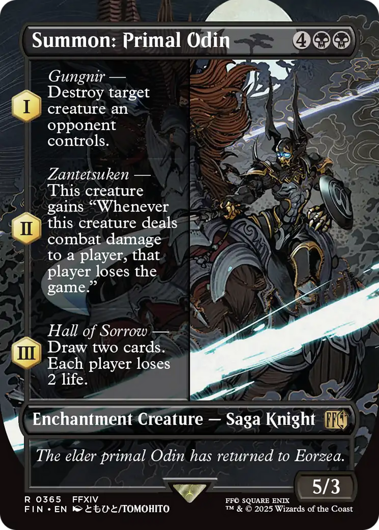 FOIL Summon: Primal Odin (FIN-365) - FINAL FANTASY - Magic The Gathering