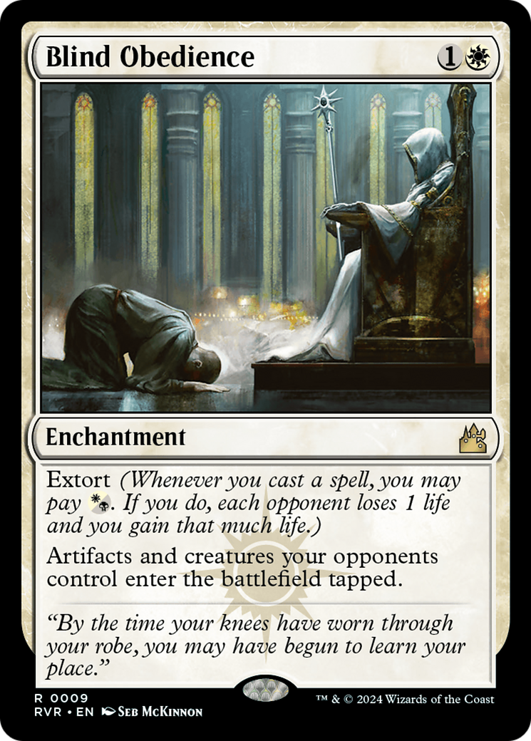 FOIL Blind Obedience (RVR-009) - Ravnica Remastered - Magic The Gathering