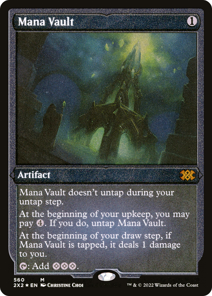 FOIL Mana Vault (2X2-560) - Double Masters 2022 - Magic The Gathering