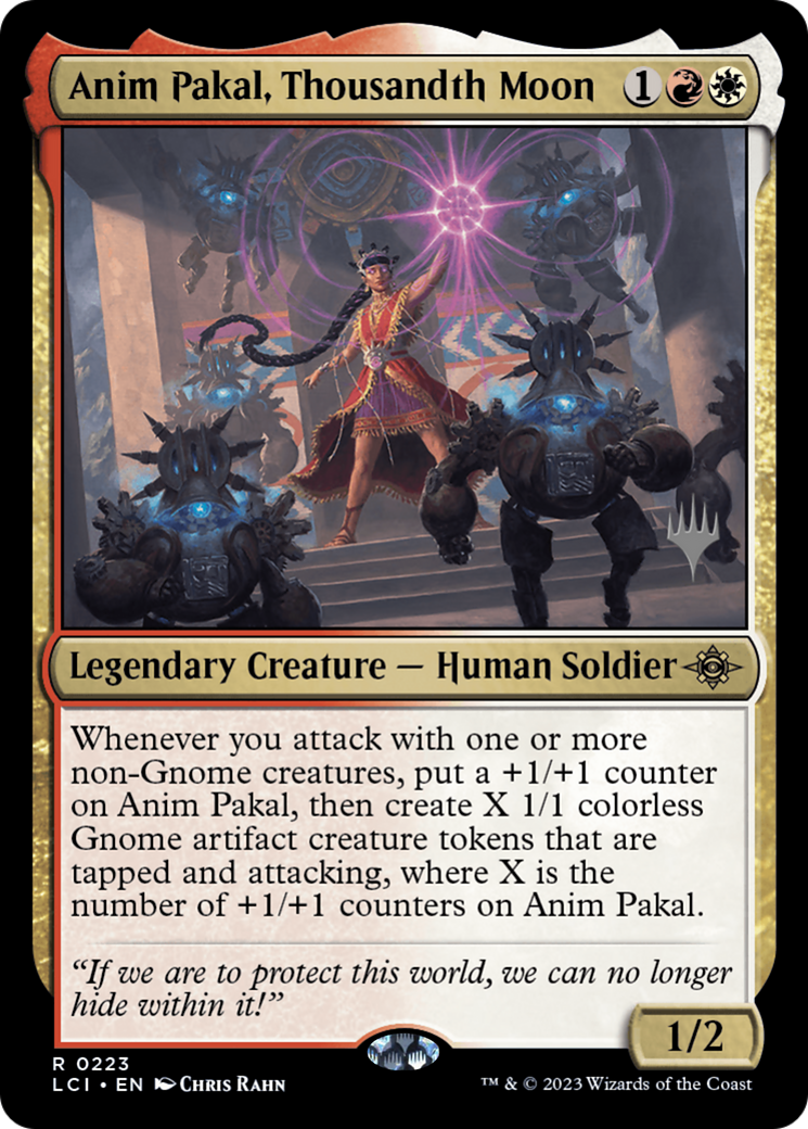 FOIL Anim Pakal, Thousandth Moon (PPLCI-223P) - The Lost Caverns of Ixalan Promos - Magic The Gathering