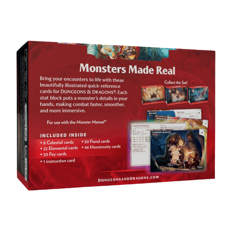 D&D Monsters Mystical and Menacing Reference Cards