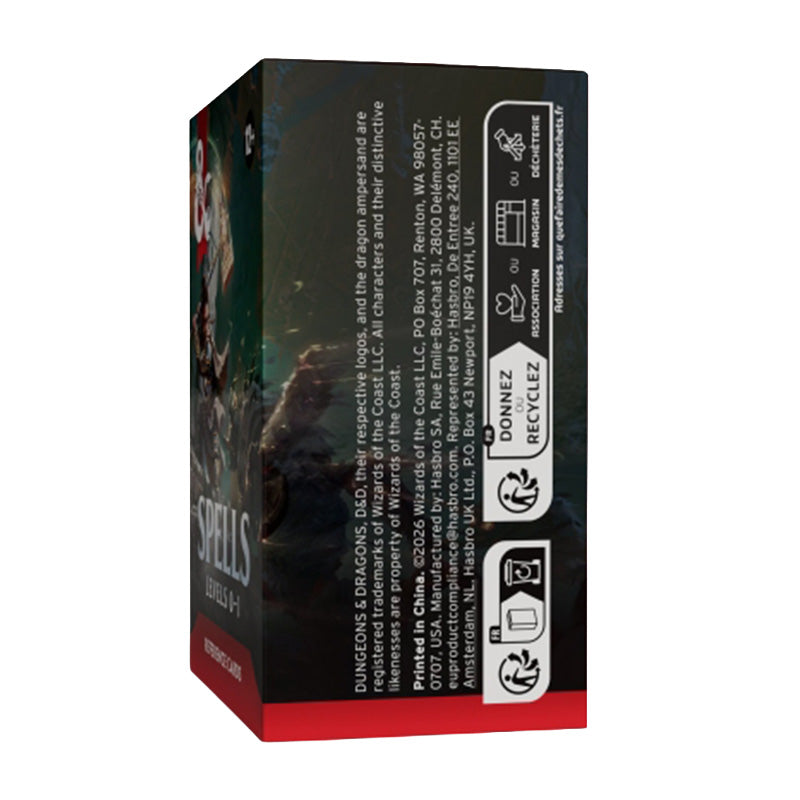 D&D Spells Levels 0-1 Reference Cards