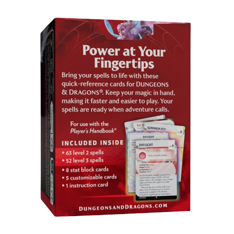 D&D Spells Levels 2-3 Reference Cards