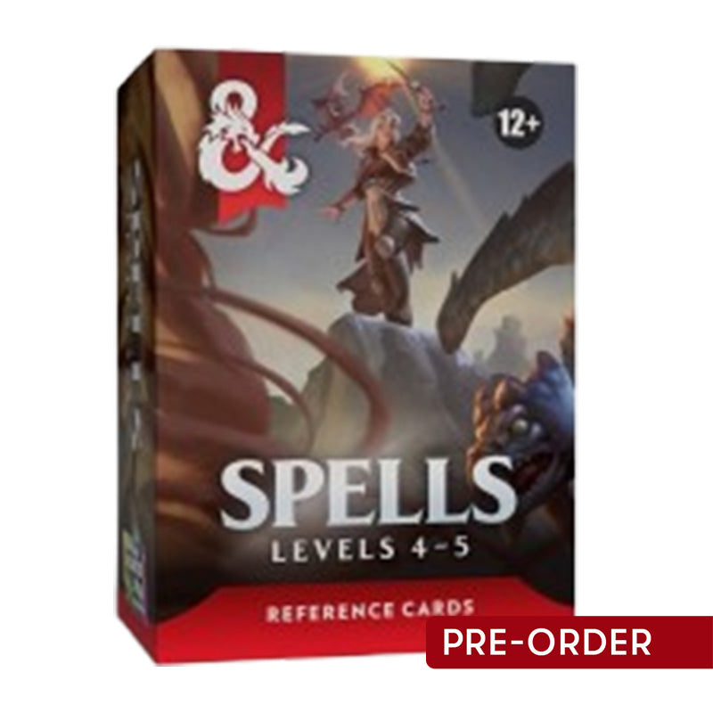 D&D Spells Levels 4-5 Reference Cards