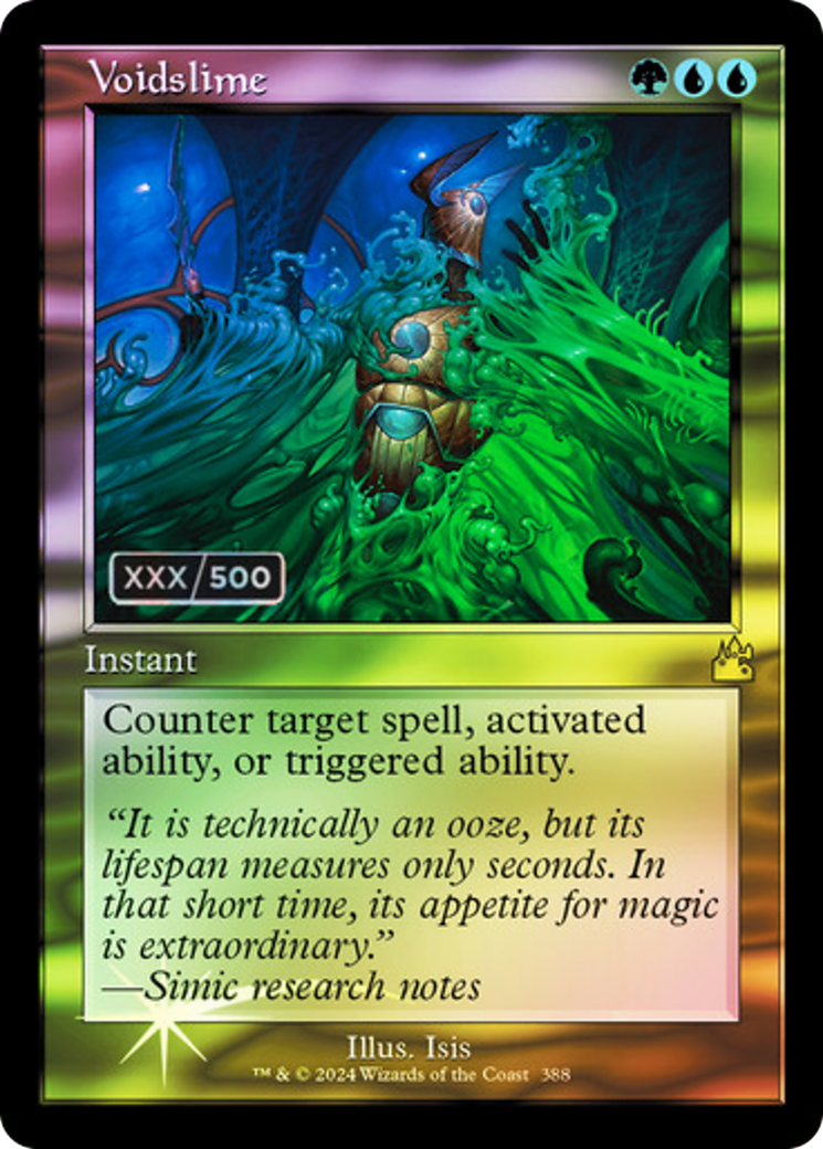 FOIL Voidslime (Retro Frame) (Serial Numbered) (RVR-388) - Ravnica Remastered - Magic The Gathering