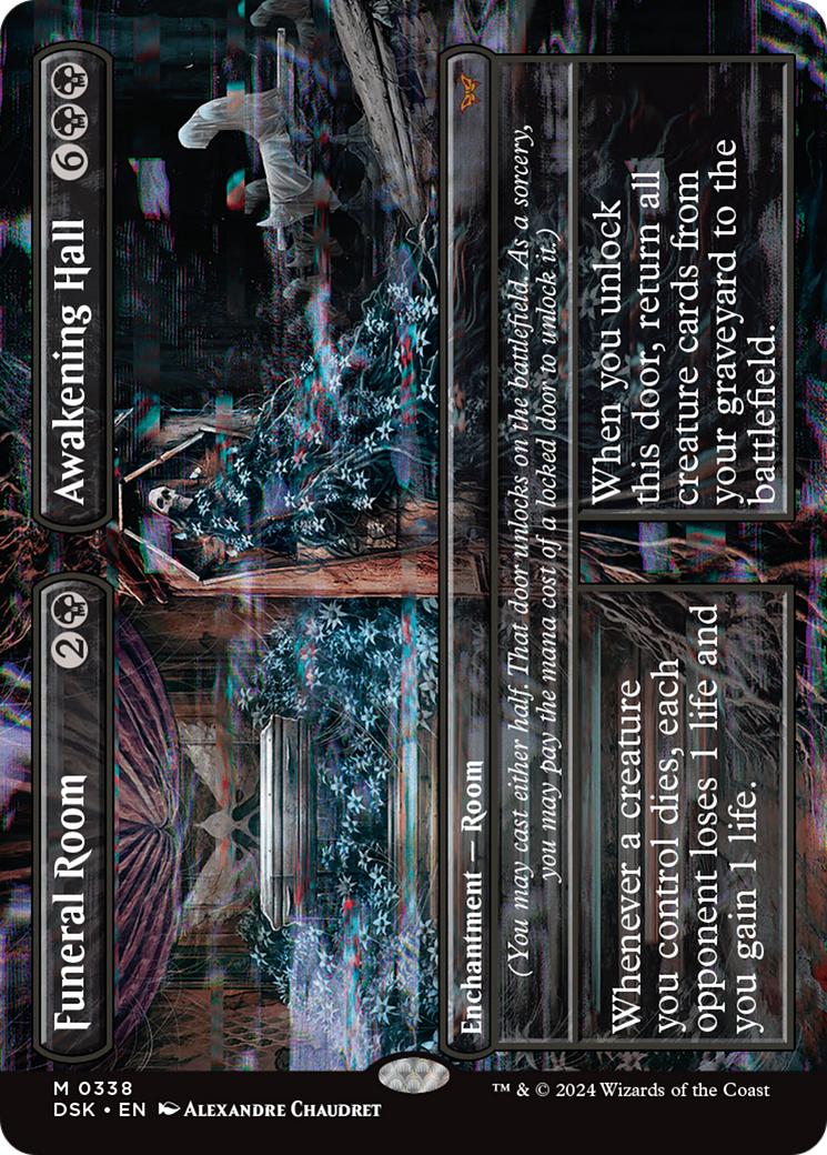 FOIL Funeral Room // Awakening Hall (DSK-338) - Duskmourn: House of Horror - Magic The Gathering