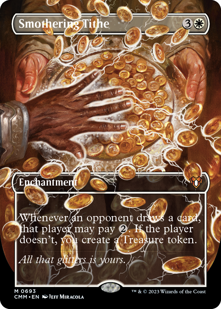 Smothering Tithe (Borderless) (CMM-693) - Commander Masters - Magic The Gathering