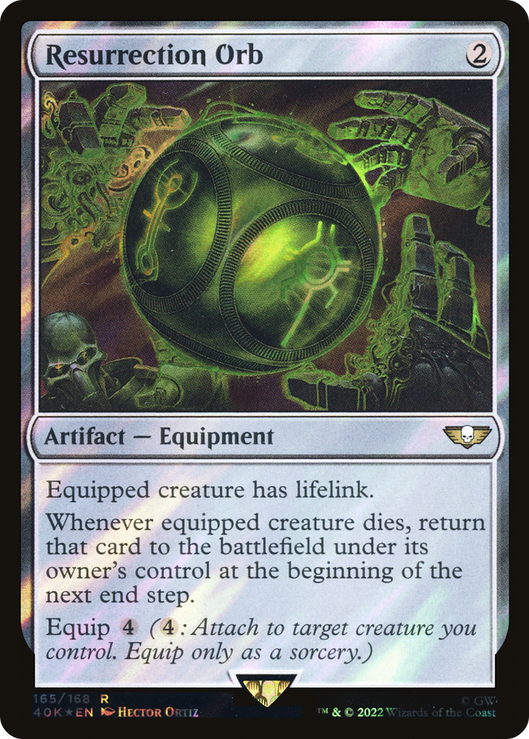 FOIL Resurrection Orb (Surge Foil) (40K-165) - Warhammer 40,000 Commander - Magic The Gathering