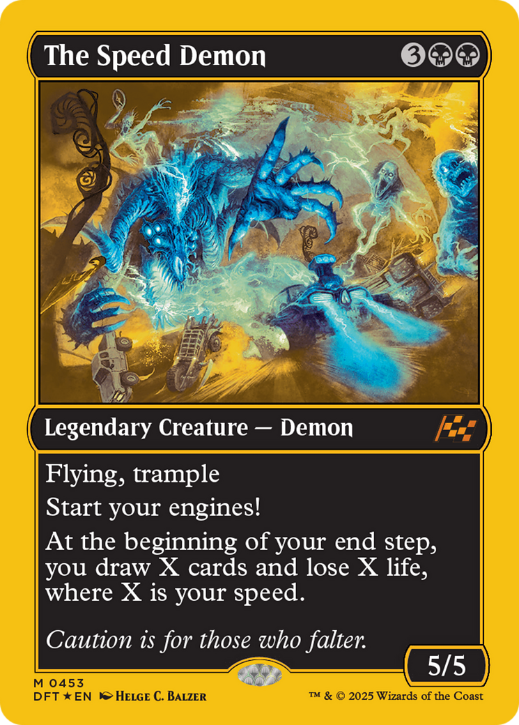 FOIL The Speed Demon (DFT-453) - Aetherdrift - Magic The Gathering