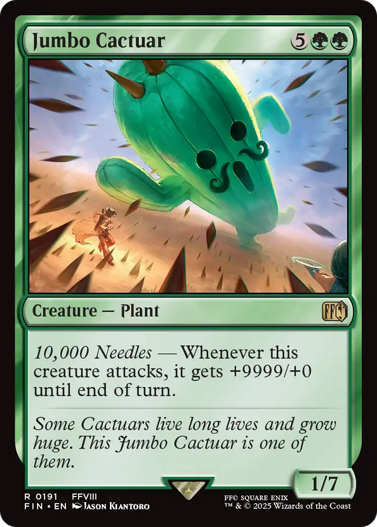Jumbo Cactuar (FIN-191) - FINAL FANTASY - Magic The Gathering