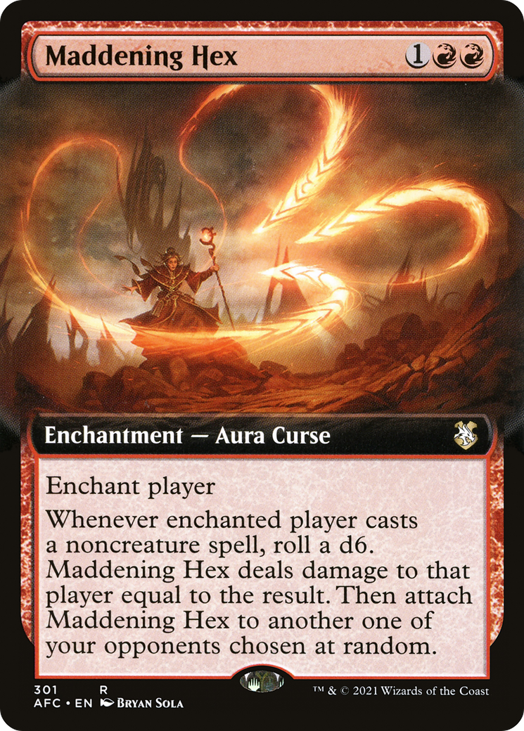 Maddening Hex (Extended Art) (AFC-301) - Forgotten Realms Commander - Magic The Gathering