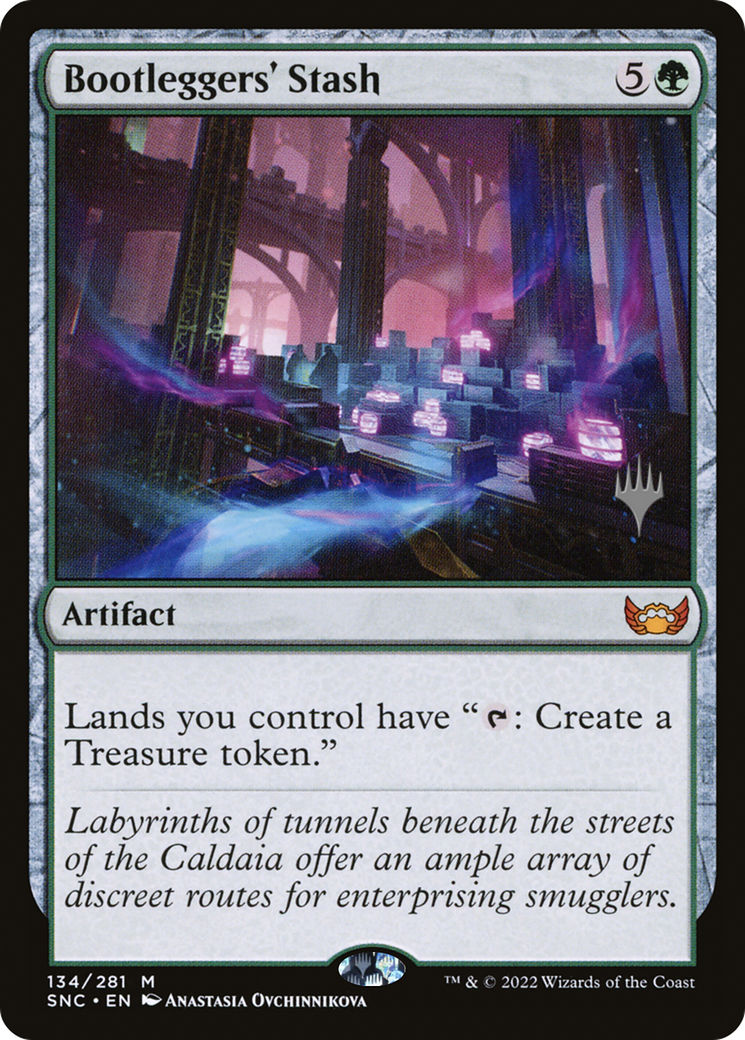 FOIL Bootleggers' Stash (PPSNC-134P) - Streets of New Capenna Promos - Magic The Gathering