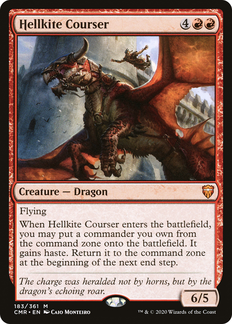 FOIL Hellkite Courser (CMR-183) - Commander Legends - Magic The Gathering