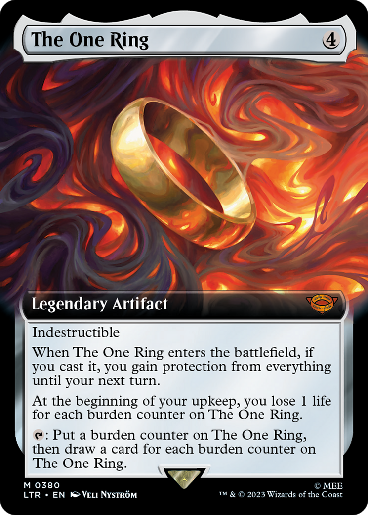 The One Ring (Extended Art) (LTR-380) - The Lord of the Rings: Tales of Middle-earth - Magic The Gathering