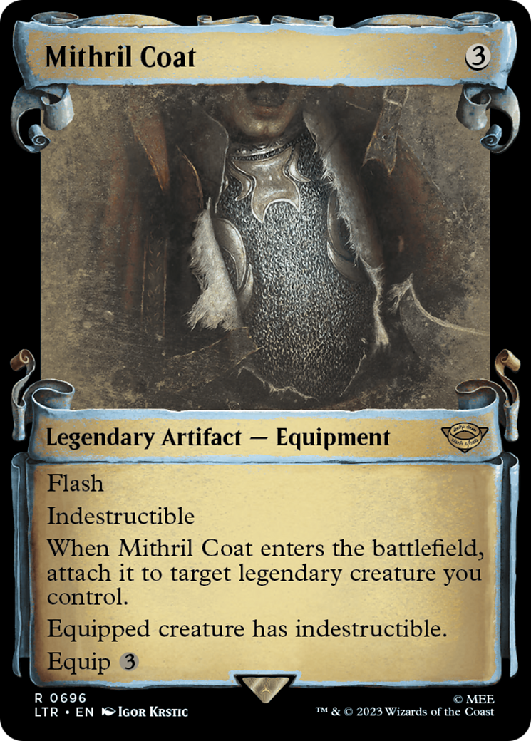 FOIL Mithril Coat (Showcase Scrolls) (LTR-696) - The Lord of the Rings: Tales of Middle-earth - Magic The Gathering