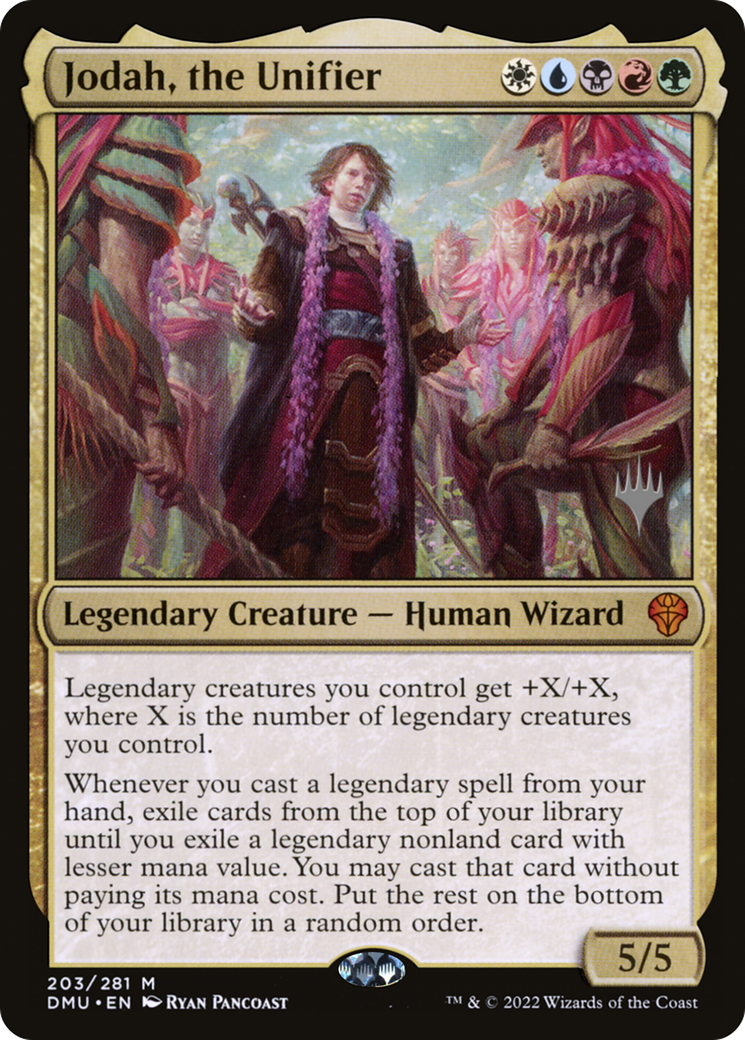 FOIL Jodah, the Unifier (PPDMU-203P) - Dominaria United Promos - Magic The Gathering
