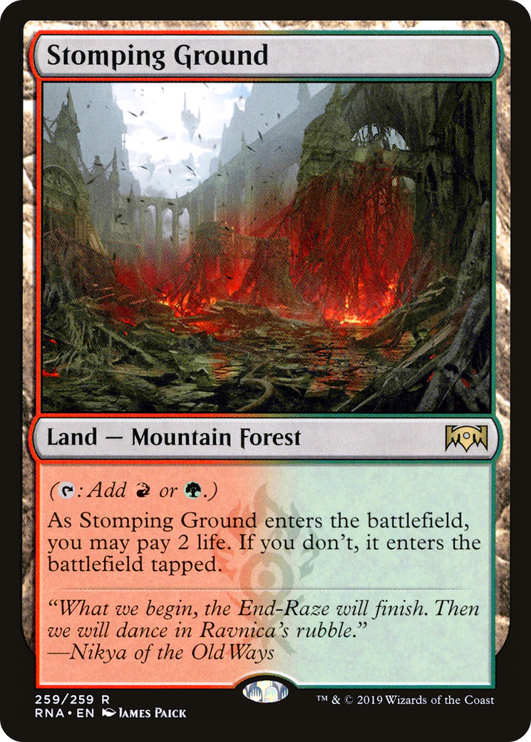 FOIL Stomping Ground (RNA-259) - Ravnica Allegiance - Magic The Gathering