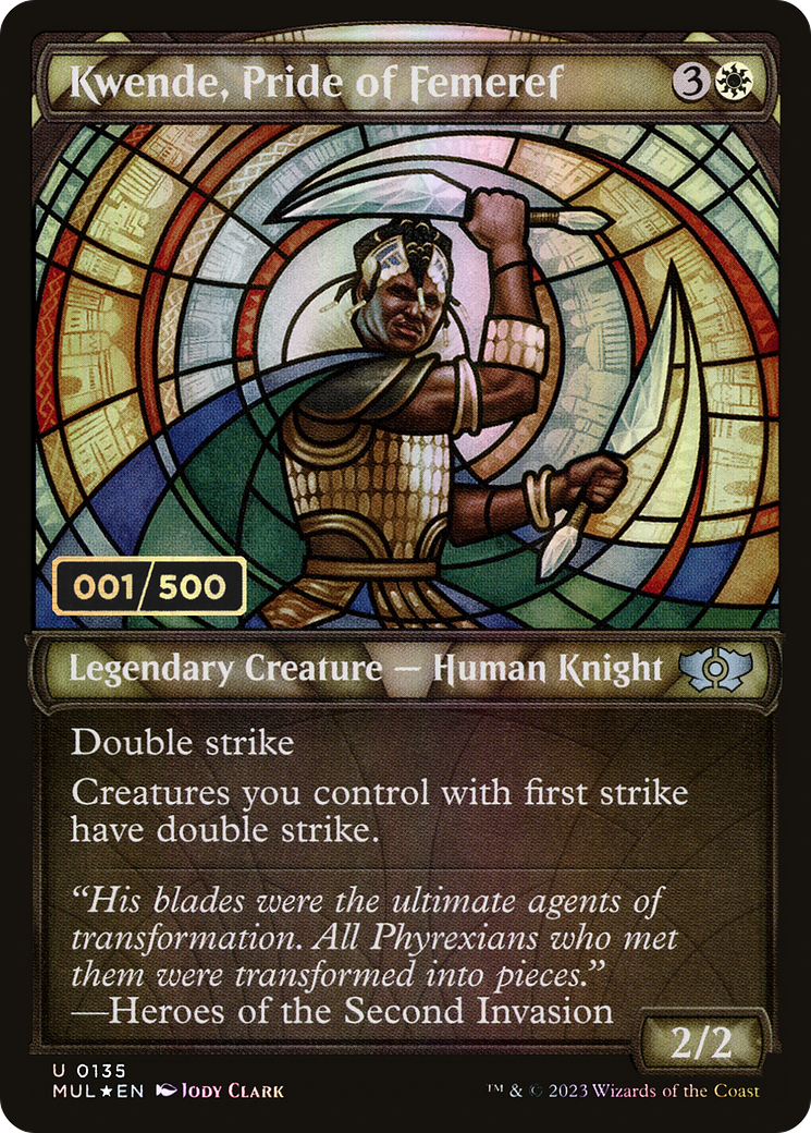 FOIL Kwende, Pride of Femeref (Serial Numbered) (MUL-135Z) - Multiverse Legends - Magic The Gathering