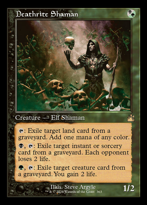 Deathrite Shaman (Retro Frame) (RVR-363) - Ravnica Remastered - Magic The Gathering