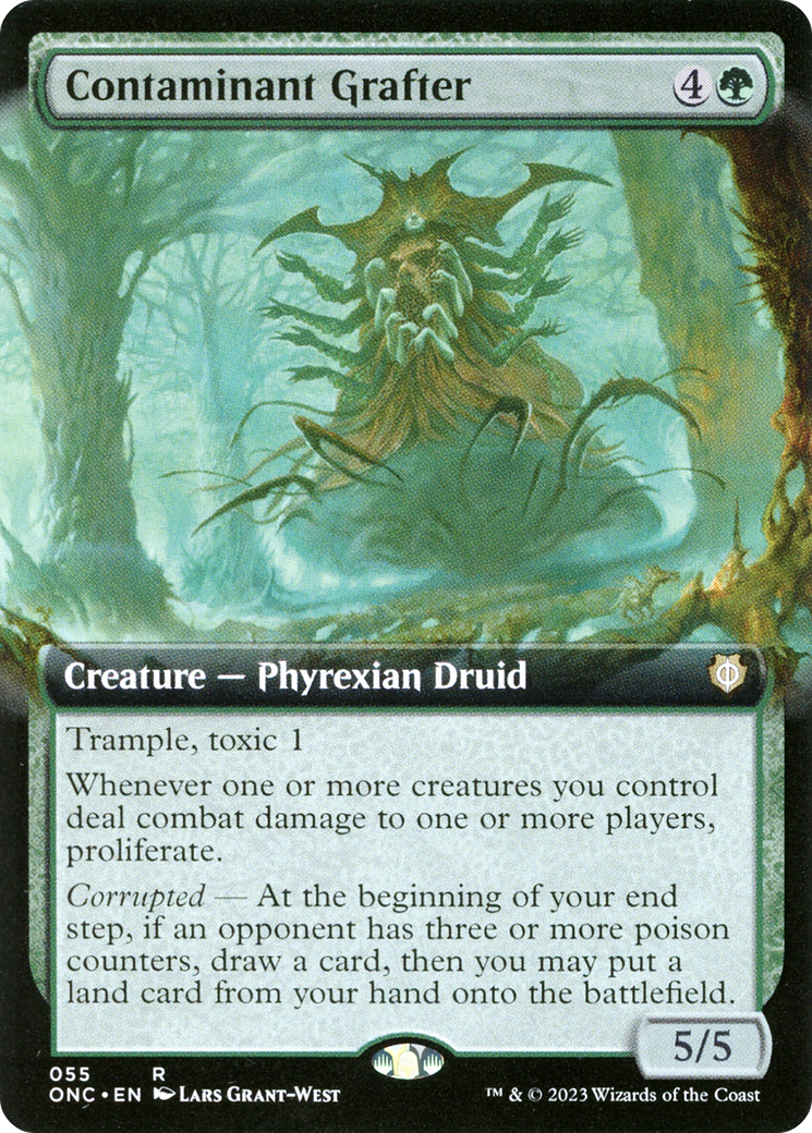 Contaminant Grafter (Extended Art) (ONC-055) - Phyrexia: All Will Be One Commander - Magic The Gathering