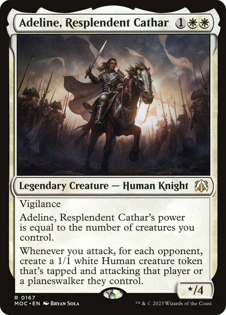 Adeline, Resplendent Cathar (MOC-167) - March of the Machine Commander - Magic The Gathering