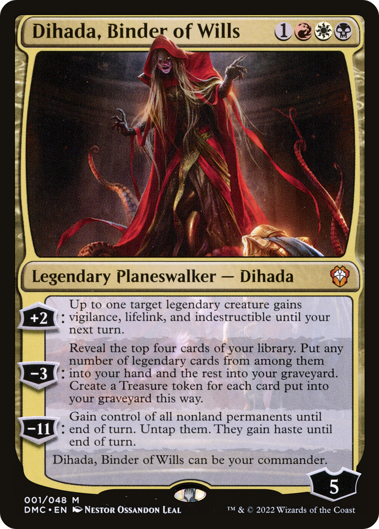 FOIL Dihada, Binder of Wills (DMC-001) - Dominaria United Commander - Magic The Gathering