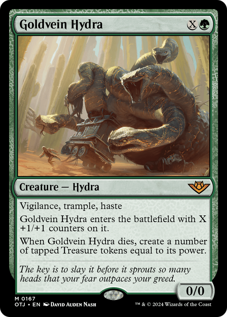 FOIL Goldvein Hydra (OTJ-167) - Outlaws of Thunder Junction - Magic The Gathering