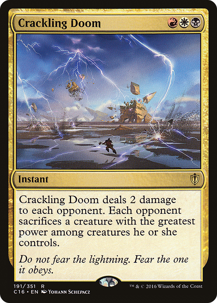 Crackling Doom (C16-191) - Commander 2016 - Magic The Gathering