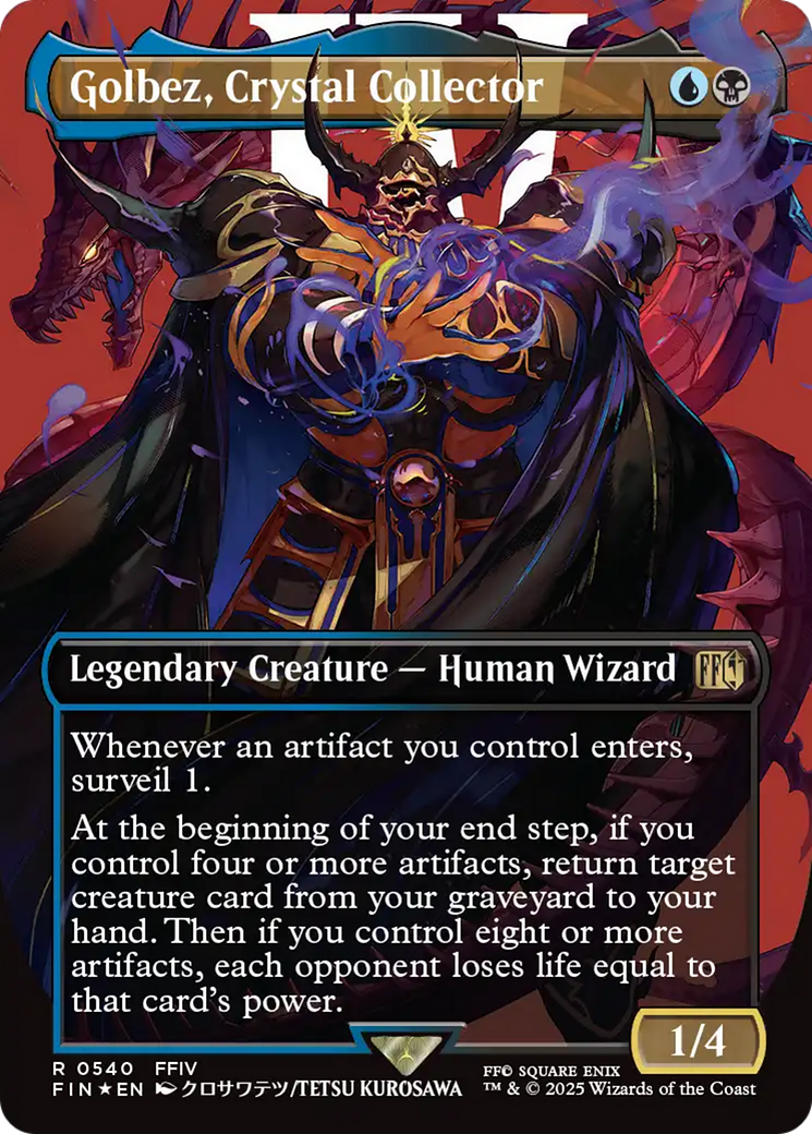 FOIL Golbez, Crystal Collector (FIN-540) - FINAL FANTASY - Magic The Gathering