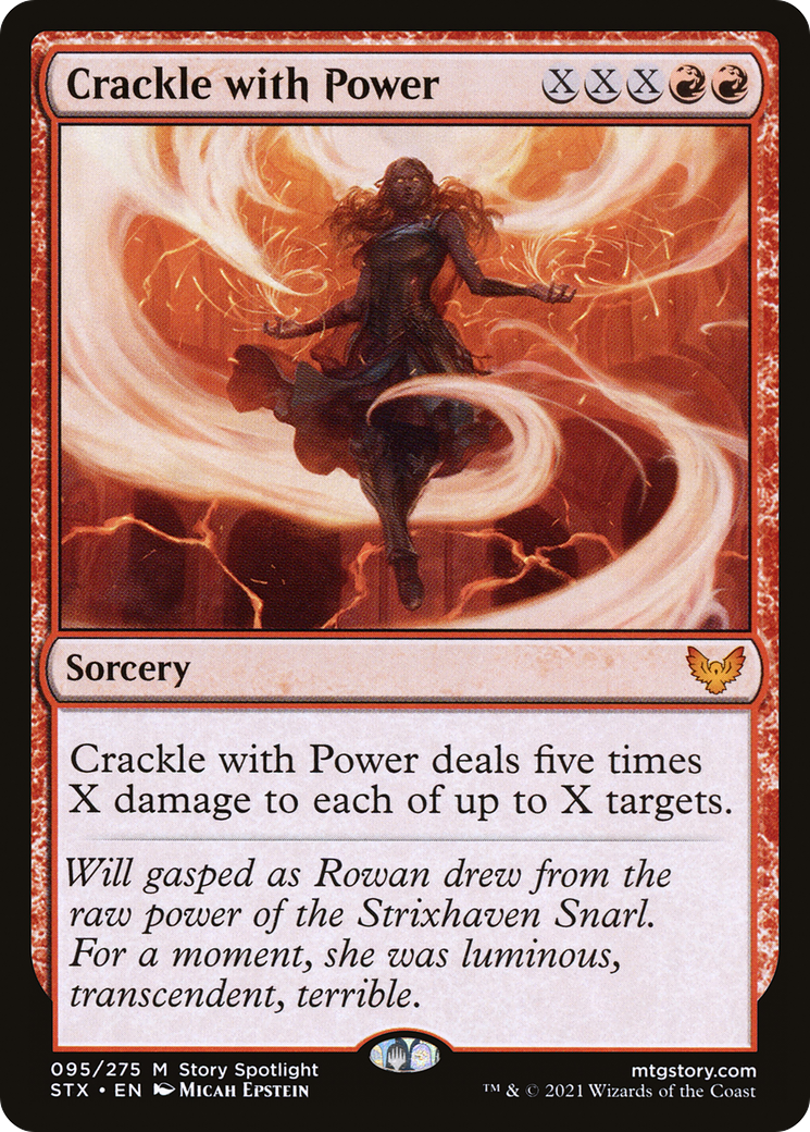 Crackle with Power (STX-095) - Strixhaven: School of Mages - Magic The Gathering