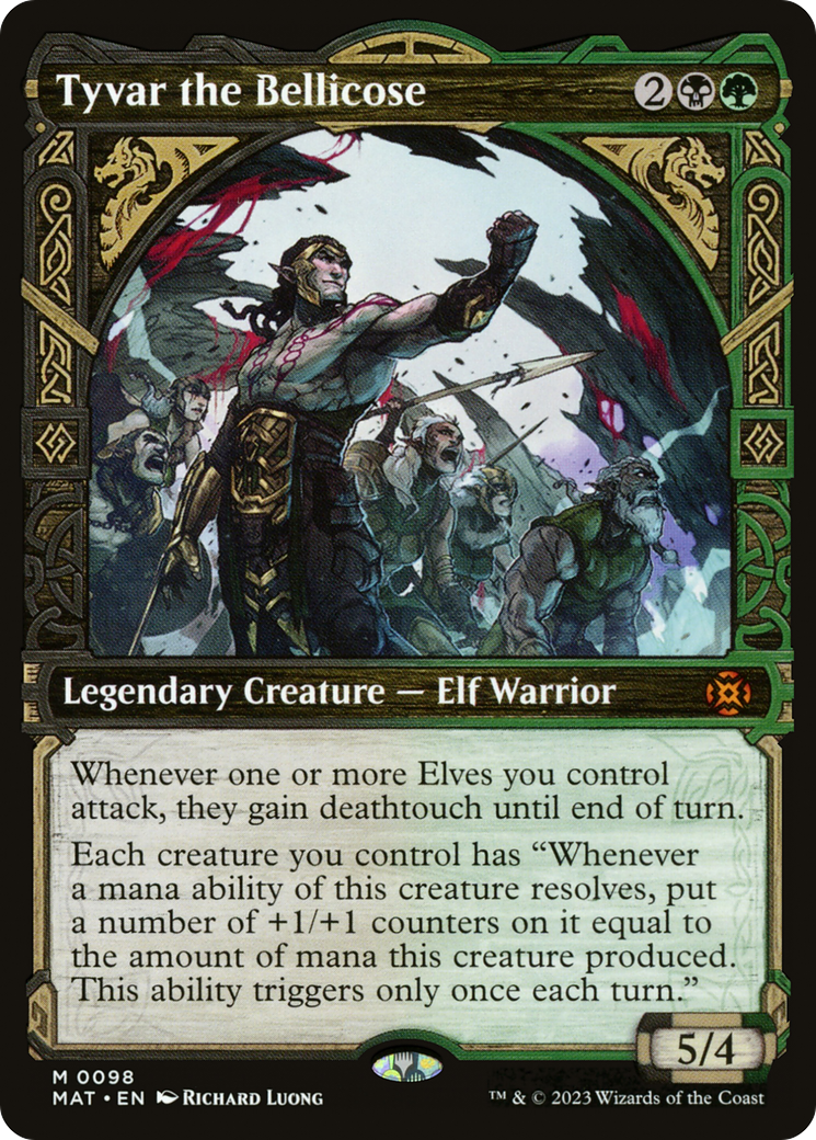 FOIL Tyvar the Bellicose (Showcase) (MAT-098) - March of the Machine: The Aftermath - Magic The Gathering