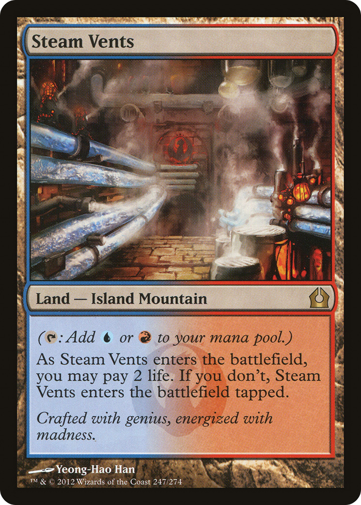 FOIL Steam Vents (RTR-247) - Return to Ravnica - Magic The Gathering