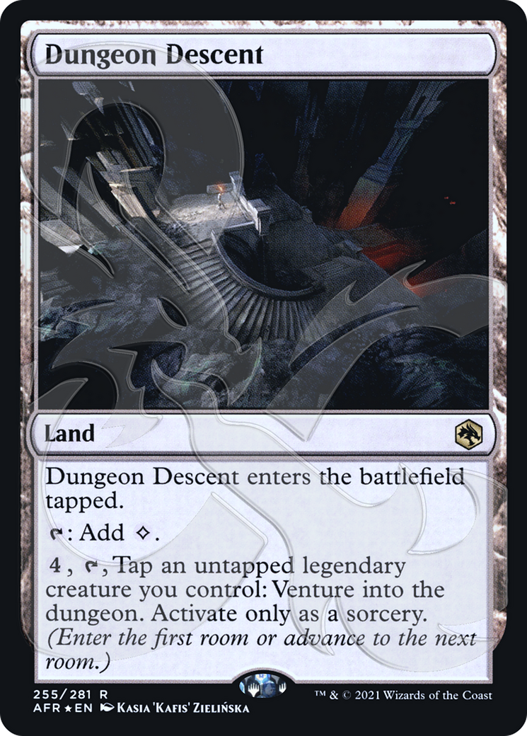 FOIL Dungeon Descent (AFR&-255A) - Adventures in the Forgotten Realms Promos - Magic The Gathering