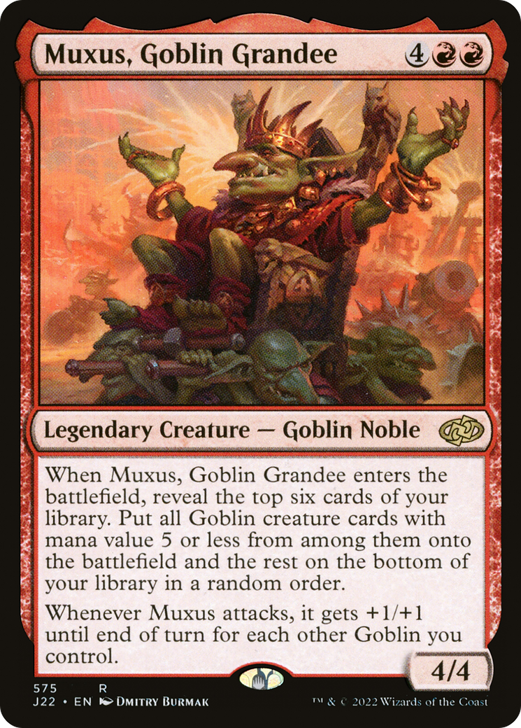 Muxus, Goblin Grandee (J22-575) - Jumpstart 2022 - Magic The Gathering