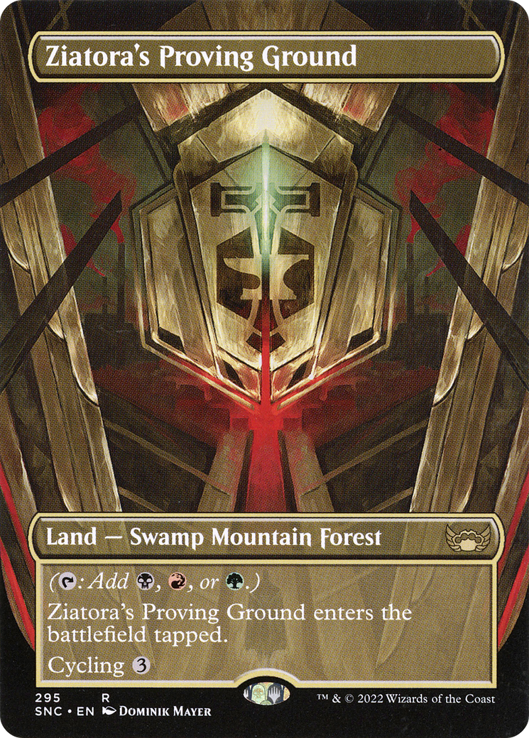 FOIL Ziatora's Proving Ground (Borderless) (SNC-295) - Streets of New Capenna - Magic The Gathering