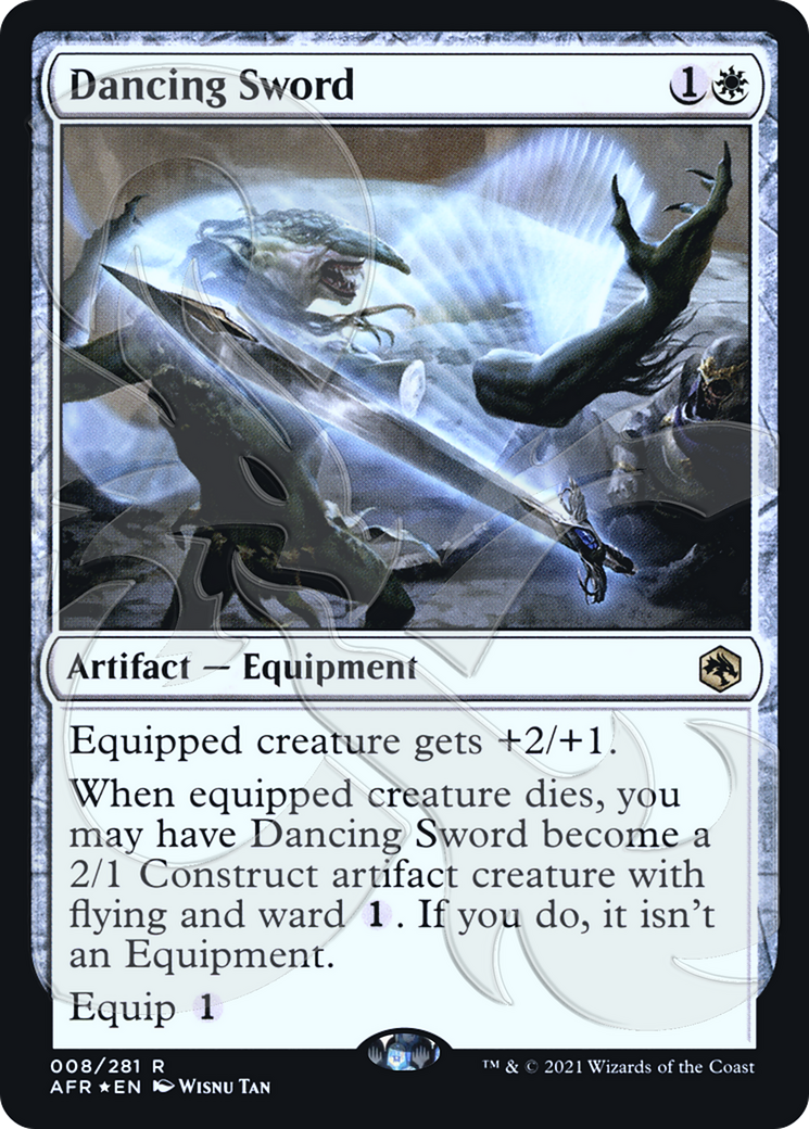 FOIL Dancing Sword (AFR&-08A) - Adventures in the Forgotten Realms Promos - Magic The Gathering