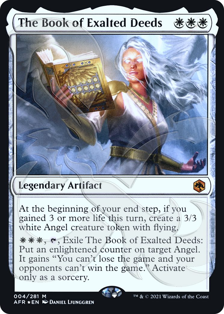 FOIL The Book of Exalted Deeds (AFR&-04A) - Adventures in the Forgotten Realms Promos - Magic The Gathering
