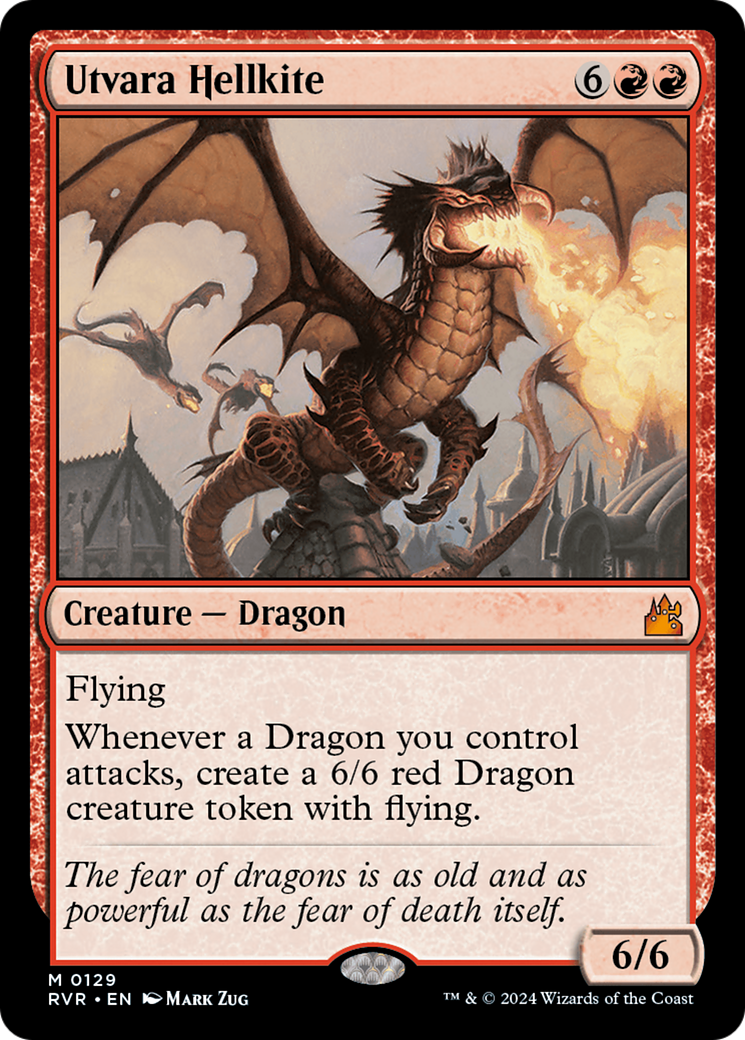 FOIL Utvara Hellkite (RVR-129) - Ravnica Remastered - Magic The Gathering