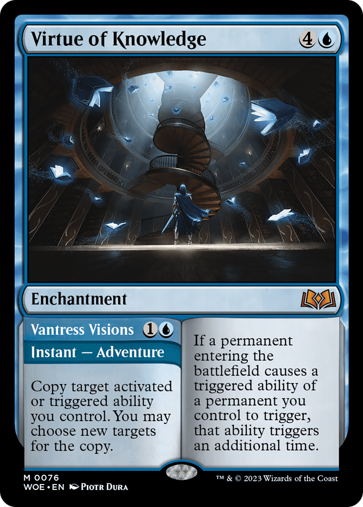 Virtue of Knowledge (WOE-076) - Wilds of Eldraine - Magic The Gathering