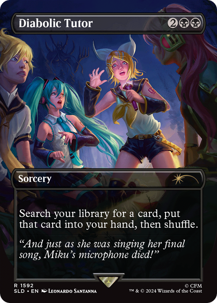 Diabolic Tutor (1592) (SLD-1592) - Secret Lair Drop - Magic The Gathering